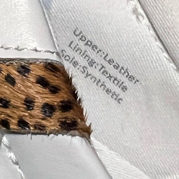 Madewell Sidewalk Low-Top Sneakers Wave Edition Size 8.5 White and Leopard Print - Picture 9 of 9